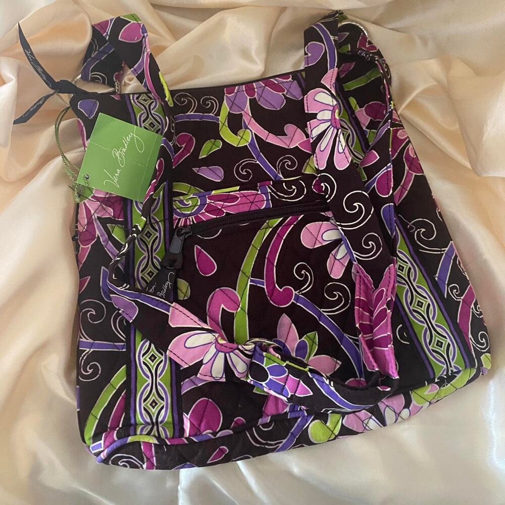 NWT Vera Bradley Hipster Crossbody in Purple Punch Pattern